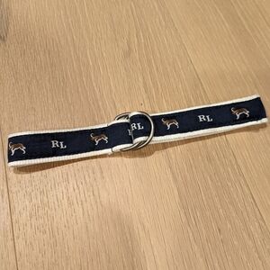 Navy Blue RL Dog Belt for a Baby